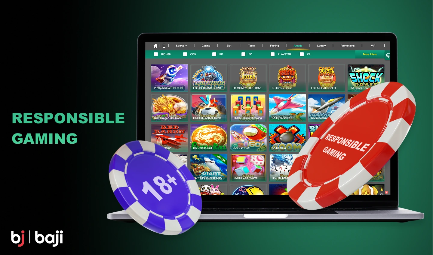 Baji advocates for responsible gaming